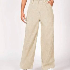Corduroy Straight Leg Pants